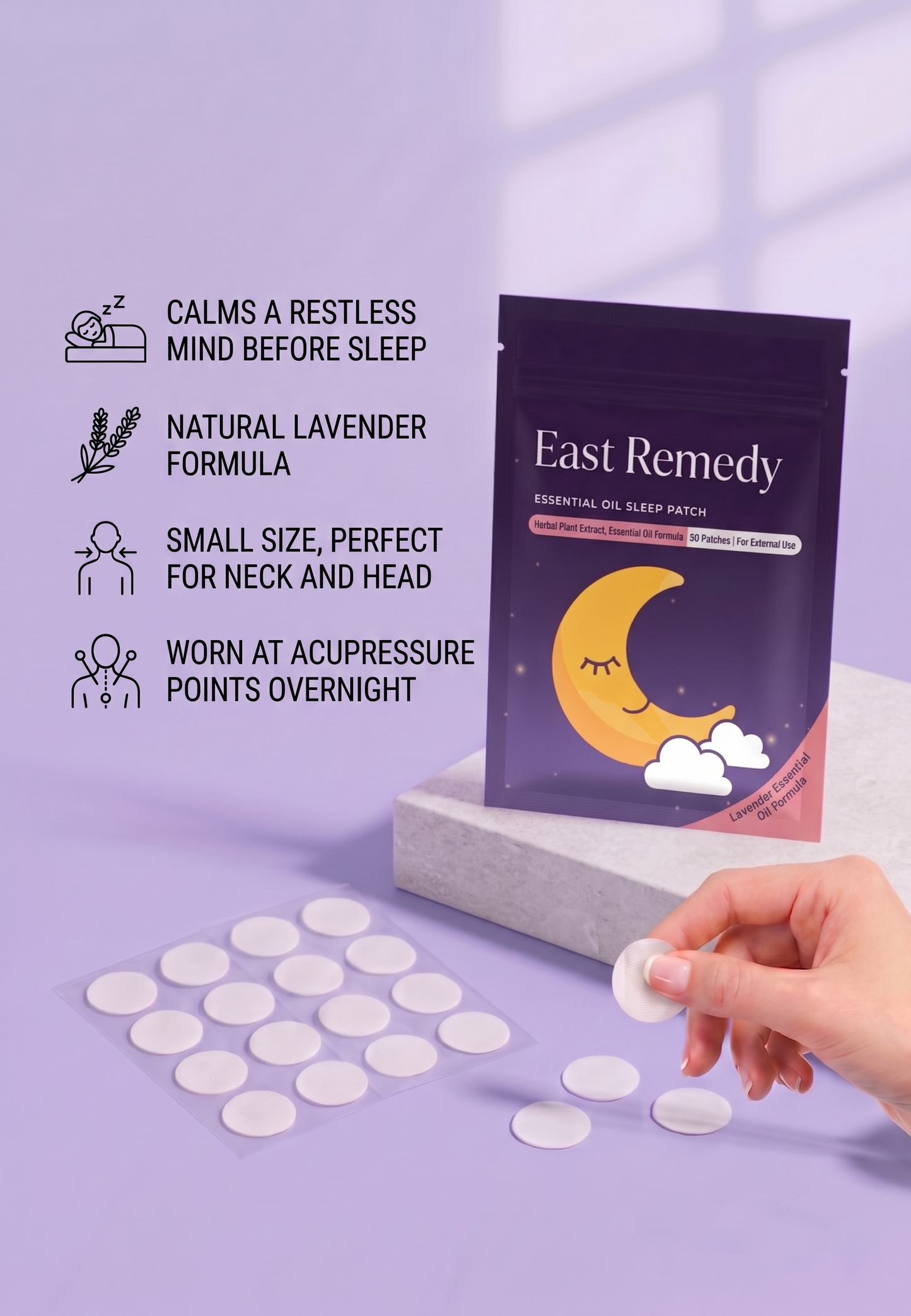 Acupressure Sleep Patch · Lavender