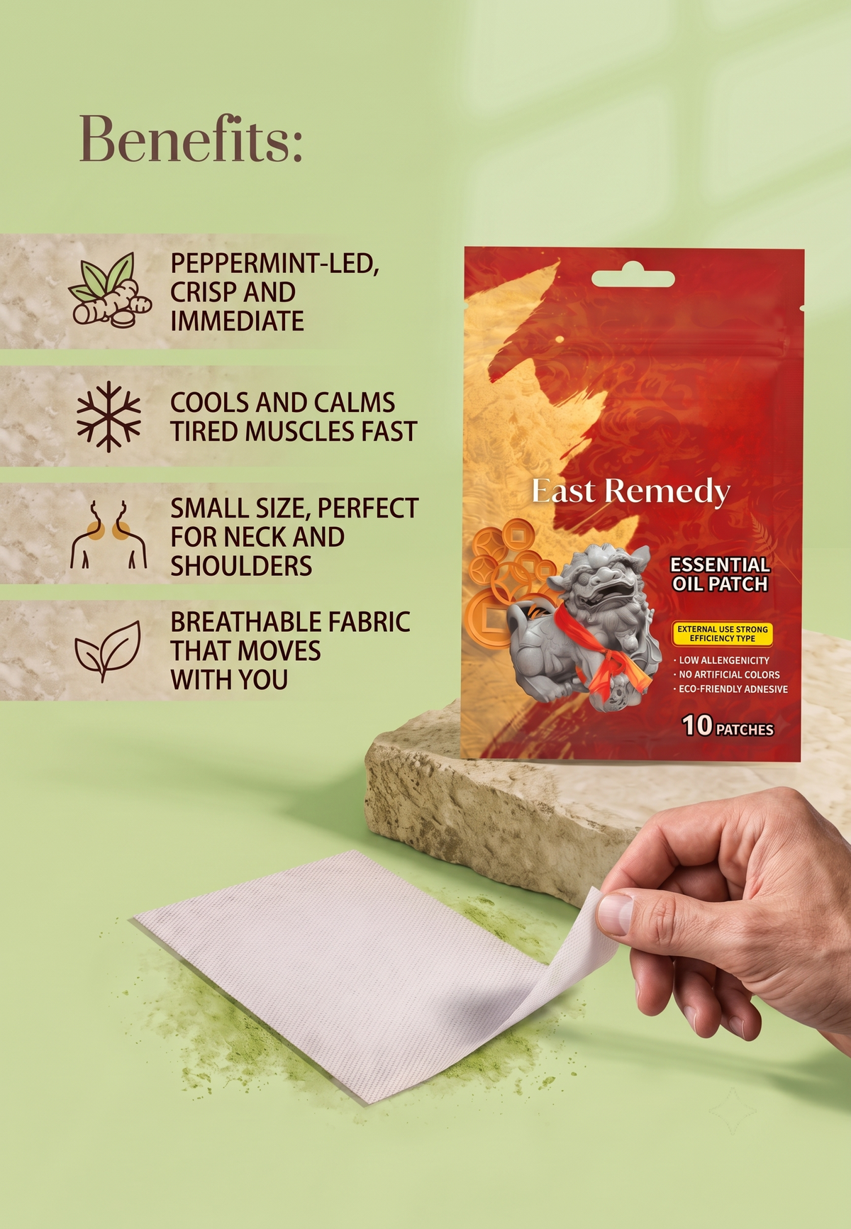 Herbal Patch · Peppermint & Eucalyptus · Cooling